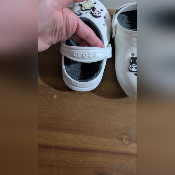 CROCS Kids White Slippers with Character Charms The Nightmare Before Christmas - Picture 5 of 7